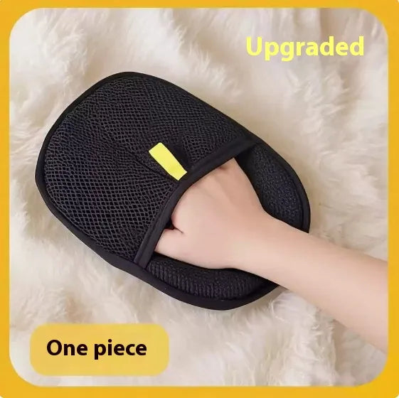 Static hair removal gloves